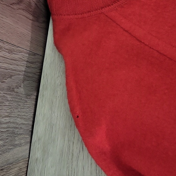 🛍Jones NY Womens 1X Strawberry Red Merino Wool Cardigan Button Front Casual - Picture 12 of 12